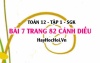 Bài 7 trang 82 Toán 12 tập 1 Cánh Diều